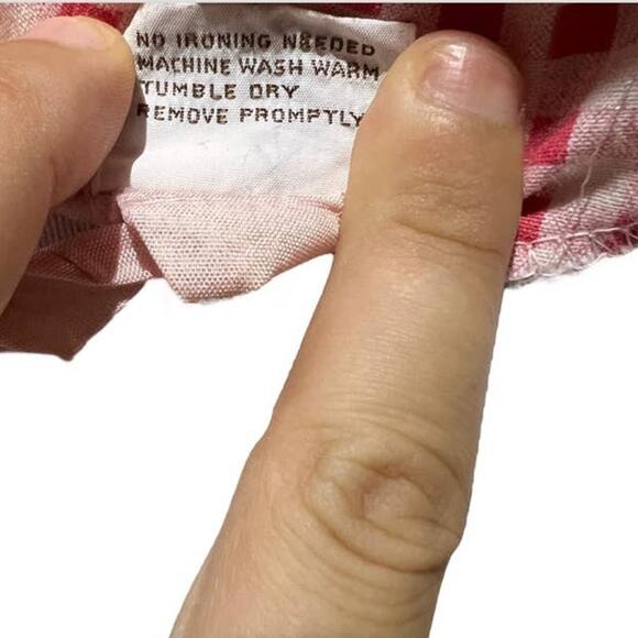 Vintage 70s Montgomery Ward Red Gingham Check Quilted Robe Cottagecore - Picture 6 of 12